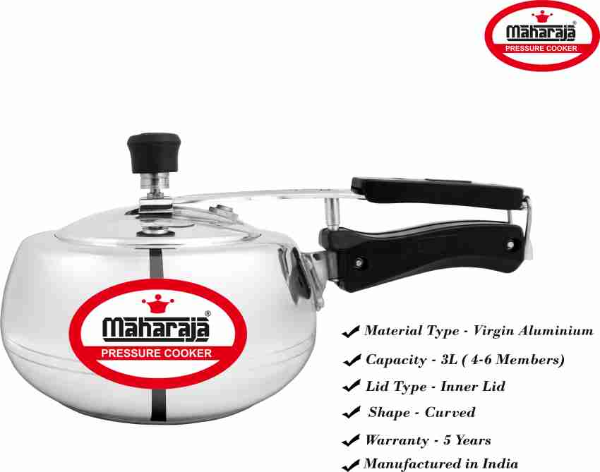 MAHARAJA QUANTO 3 L Pressure Cooker Price in India Buy MAHARAJA