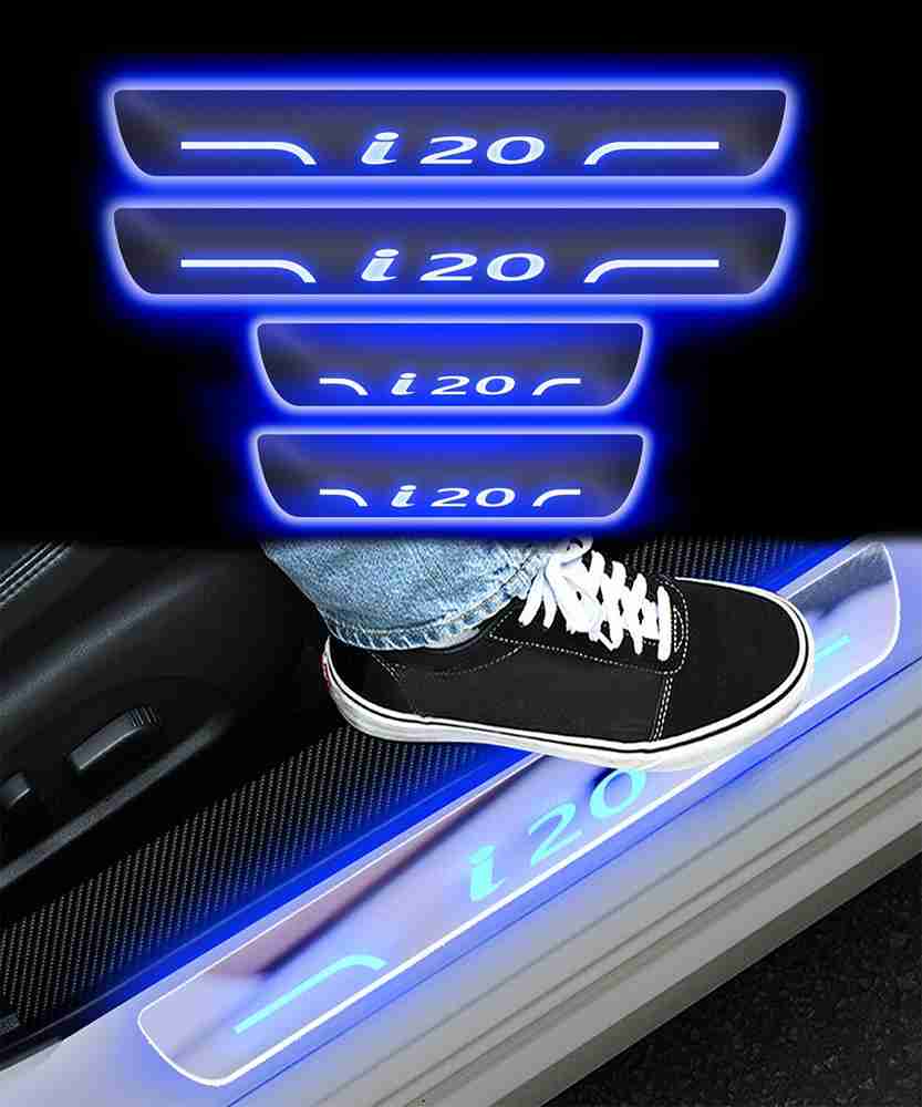 CARZEX NEW Premium Quality LED ACRYLIC Footstep Scuff Sill plates