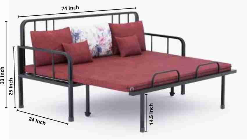 Steel sofa discount come bed flipkart