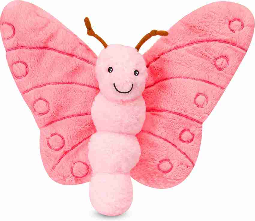 Pink butterfly plush hot sale
