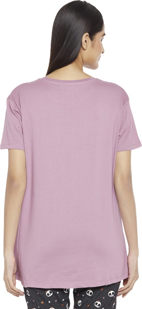 Dreamz by Pantaloons Pink Cotton Solid T-Shirt