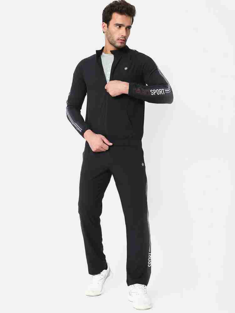 Buy online Men's Black Solid Track Suit from Sports Wear for Men by Muffy  for ₹2799 at 52% off