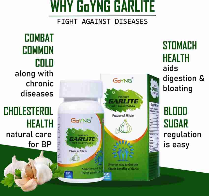 GoYNG Garlite Garlic allicin high potency garlic softge Price in