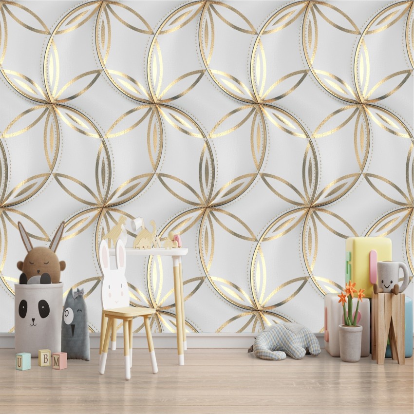 NU1704  Circulate Light Silver Peel and Stick Wallpaper  by NuWallpaper