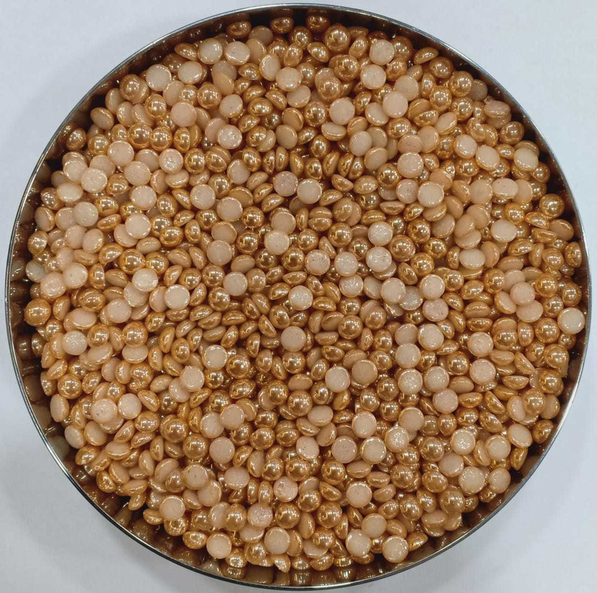 The Unique Rose Gold Half Cut Beads Flat Back Stone Moti For