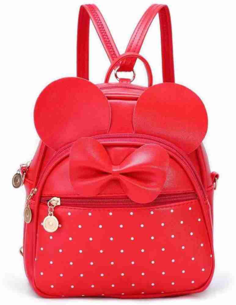 Cute mini Red backpack for Women