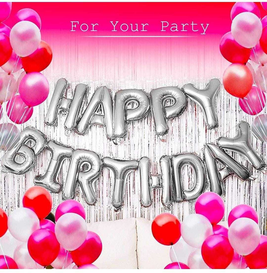 Red letter balloons top