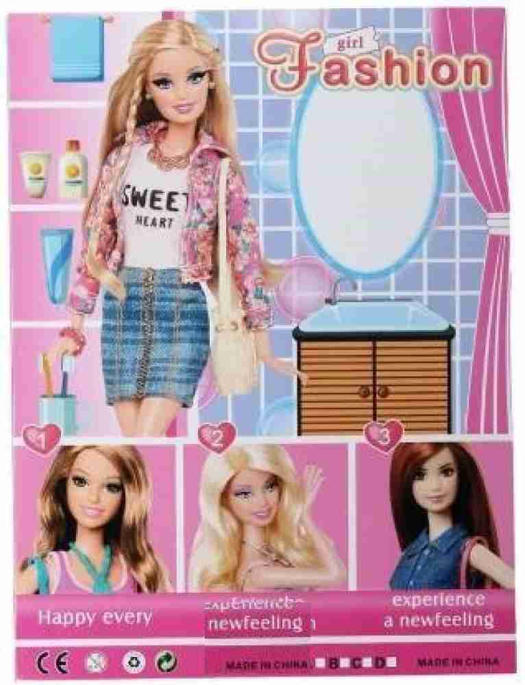 barbie style floral jacket doll