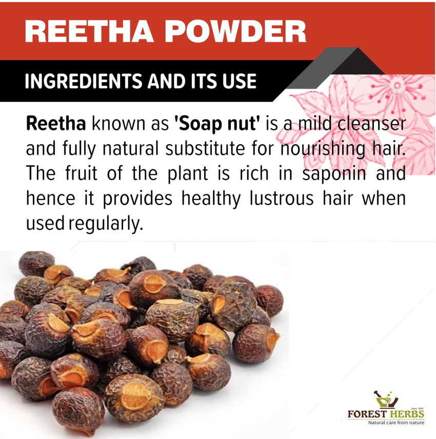 The Forest Herbs Natural Care From Nature Organic Reetha Powder