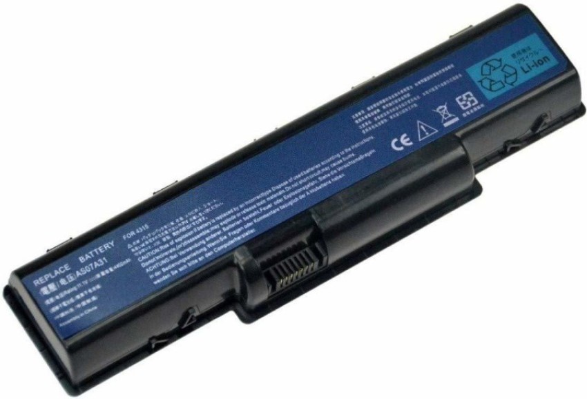 Pine lav lektier granske SellZone Replacement Laptop Battery For Acer eMachine E725 D525 D725 4732z  5332 5334 5516 AS07A41 AS07A31 6 Cell Laptop Battery - SellZone :  Flipkart.com