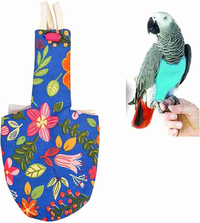 Taiyo Pluss Discovery Bird Diaper Size Large 9.5 X 22 cm Reusable and Washable Flight Suit Liners Protective Nappy Clothes with Waterproof Inner Layer Suitable for Grey Parrots