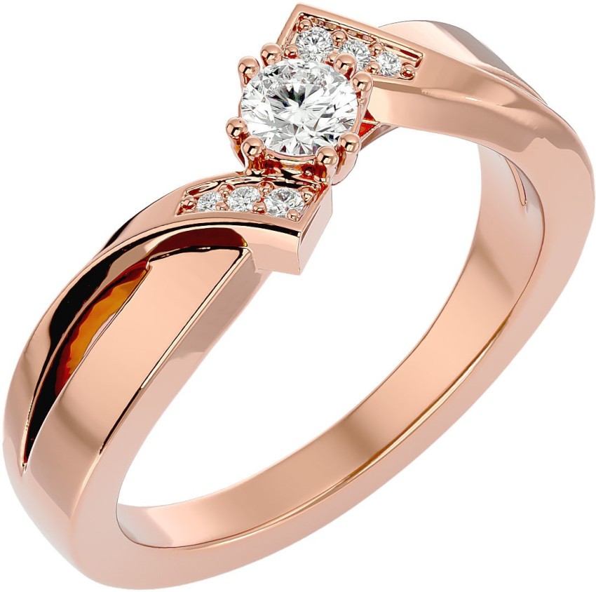 Rose gold cubic deals zirconia engagement rings