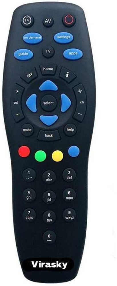 Tata sky set top box mobile remote sales