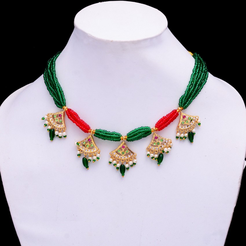 mohit jewellers Gold-plated Plated Brass Necklace Price in India - Buy  mohit jewellers Gold-plated Plated Brass Necklace Online at Best Prices in  India