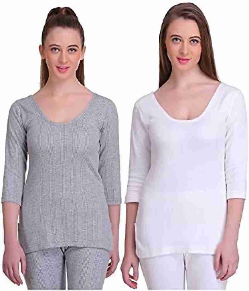 Premium Quality women Winter Wear Thermal Set [Round Neck Upper/Top +  Trouser/Lower] Set of