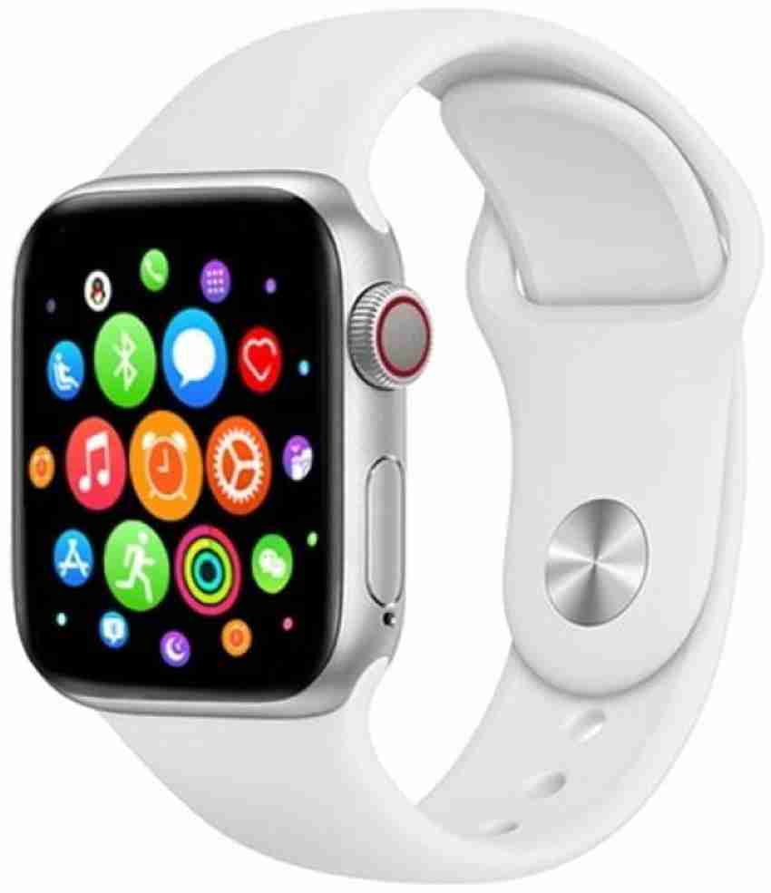 White smart online watch android
