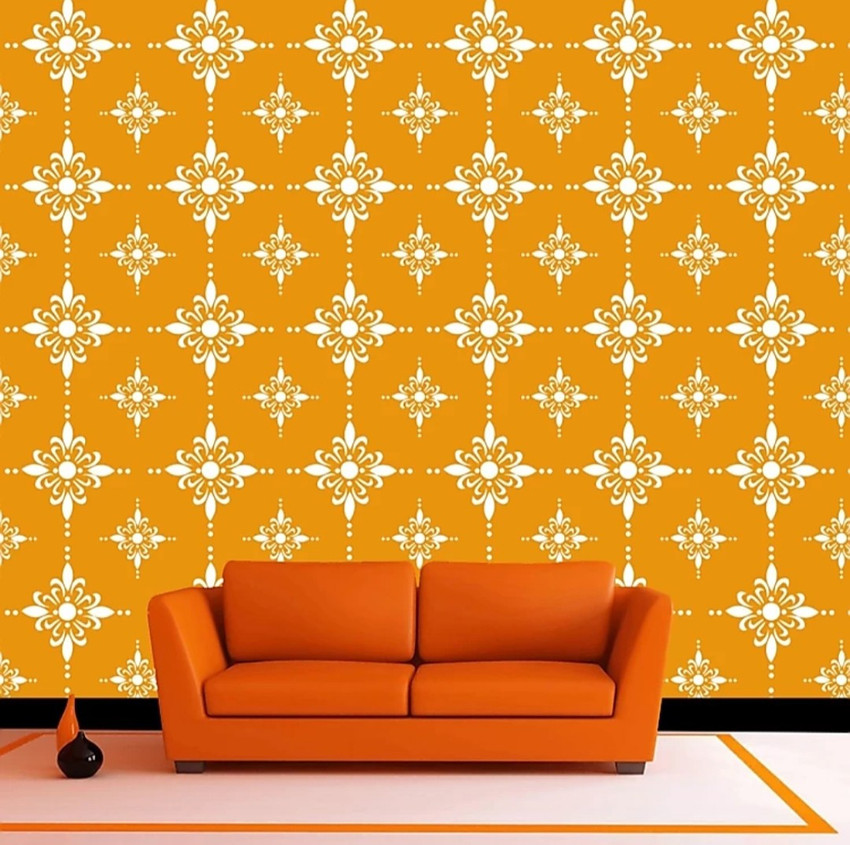 Nnk Decor Size 16 x 24 Inches Shimmering Radiant Floral Design Reusable PVC Wall Stencil Painting for Home Decoration AD6511 Wall Stencil Stencil Price in India Buy Nnk Decor Size 16