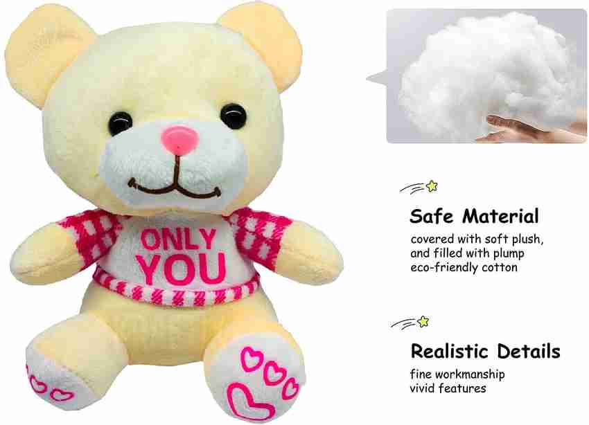 Kraftix Pink Sitting Only You TShirt Teddy Bear Stuffed Plush Soft