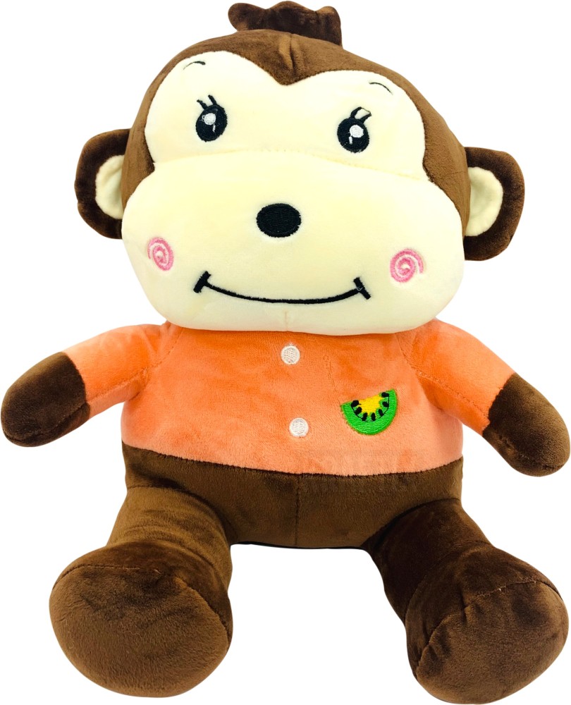 orange monkey stuffed animal