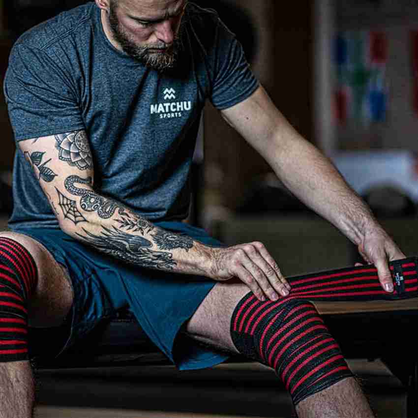 Knee wraps hotsell for gym