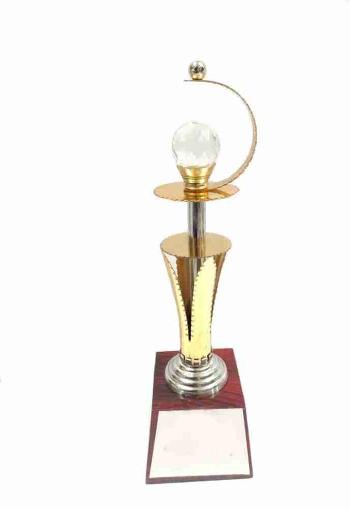 Set Of 4 CRYSTAL Golf Trophies Cup Tournament Trophy With 