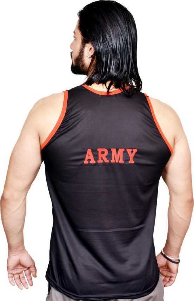  Men Active Black Gym Vest Sando Baniyan Pack Of 2 / Fancy Men  Vest