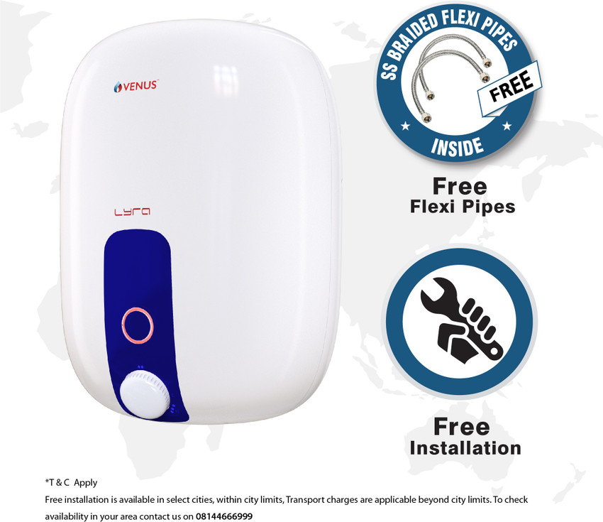 Venus 15 L Storage Water Geyser (Lyra 15R, White) Price in India - Buy  Venus 15 L Storage Water Geyser (Lyra 15R, White) online at Flipkart.com