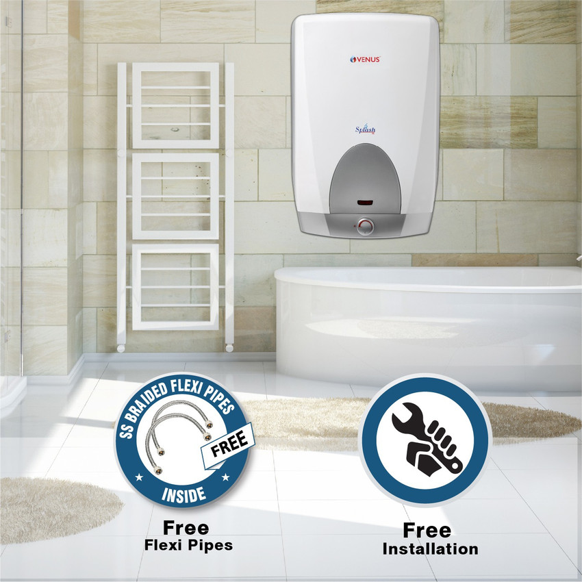 Venus 15 L Storage Water Geyser (Splash 15GL, Silver Sparkle) Price in  India - Buy Venus 15 L Storage Water Geyser (Splash 15GL, Silver Sparkle)  online at Flipkart.com