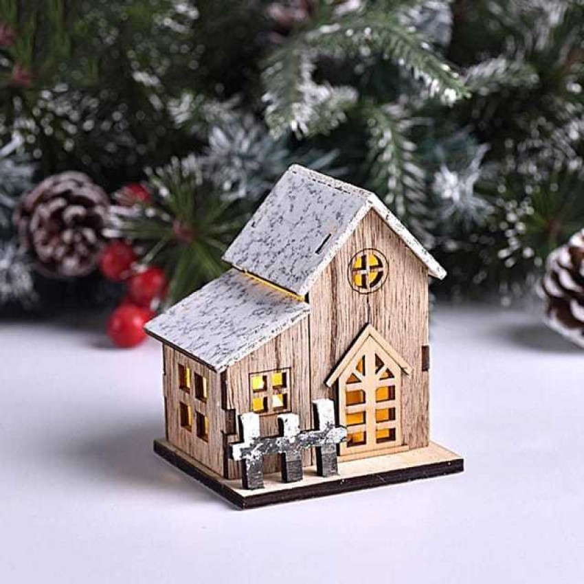 Up To 85% Off on 50 Pcs Christmas Wooden Snowf