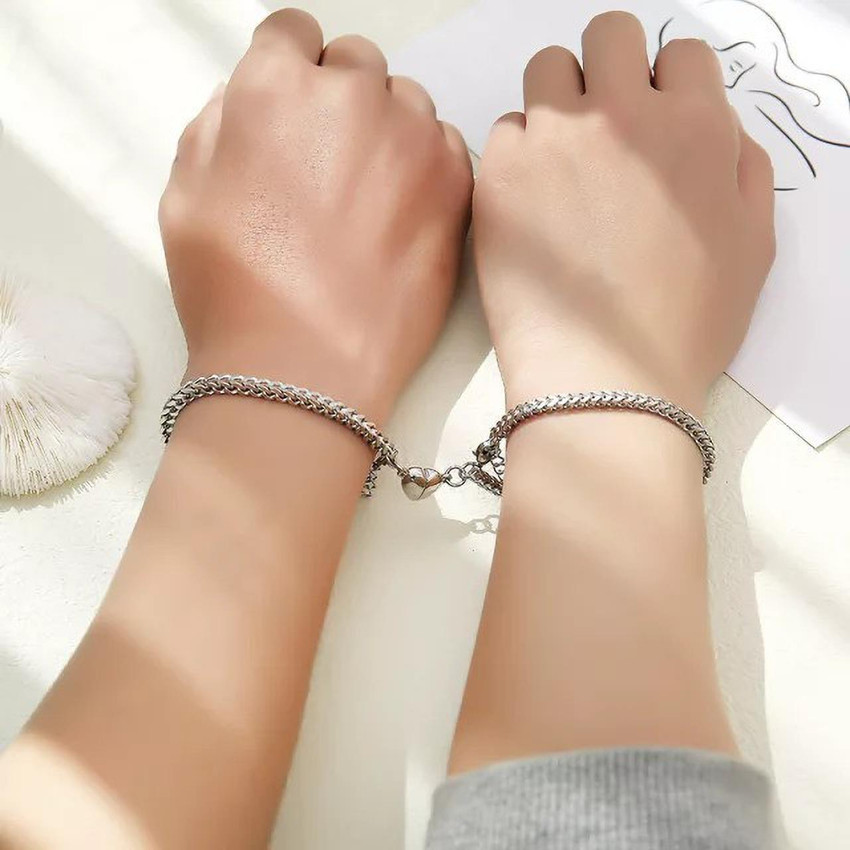 Agarwalproduct Stainless Steel Sterling Silver Bracelet Set Price