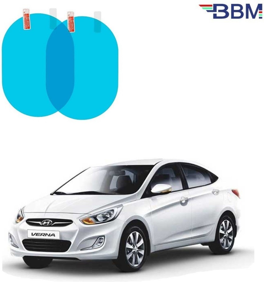 BBM Universal Car Anti Fog Film Waterproof Protective Anti-Fog Rainproof  Anti-Glare For Side Mirrors (pack of 2) for Hyundai Verna Fludic Car Mirror  Rain Blocker Price in India - Buy BBM Universal