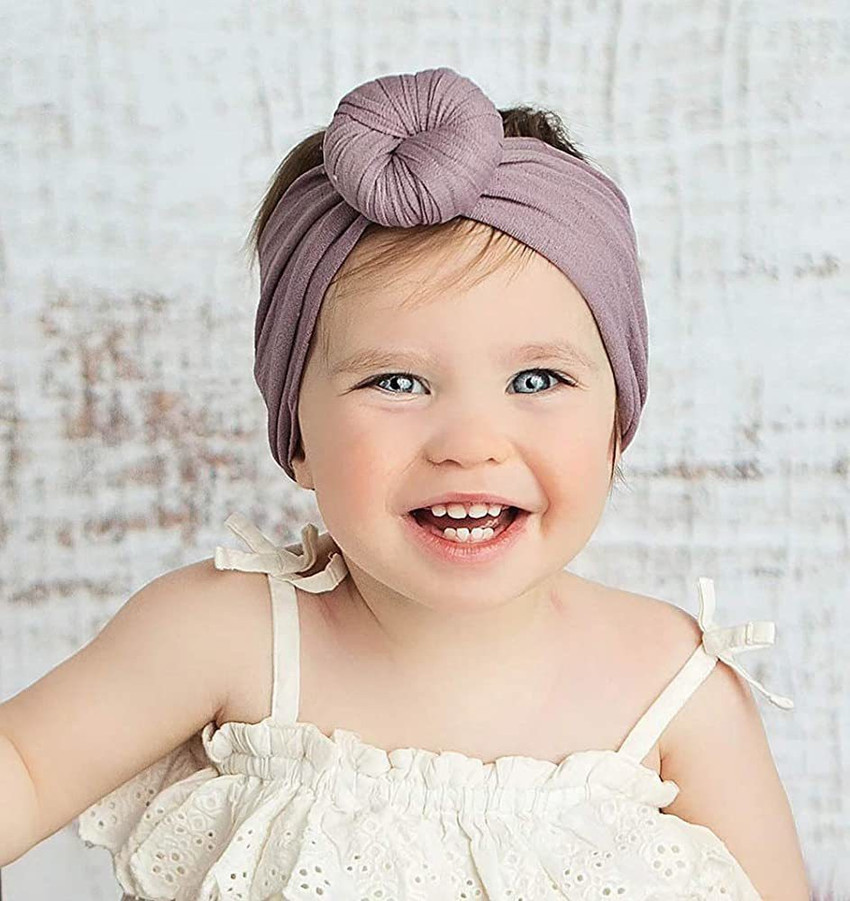 Knotted headband for new arrivals baby