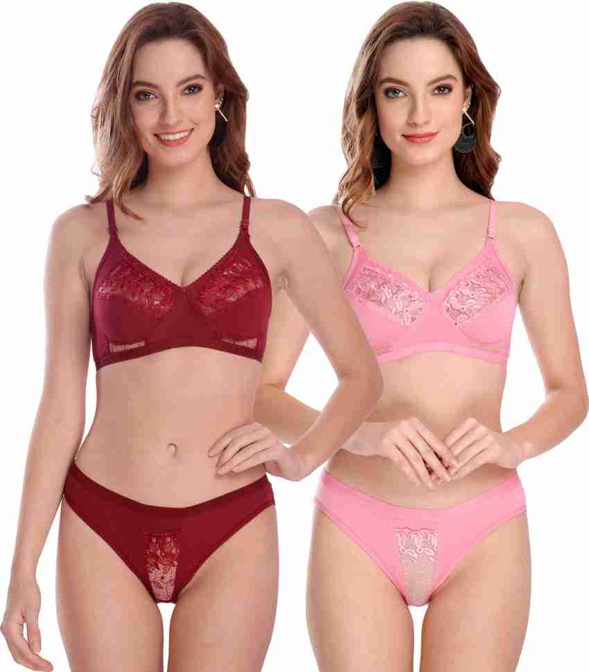 Buy Maroon & Navy Blue Lingerie Sets for Women by BEACH CURVE