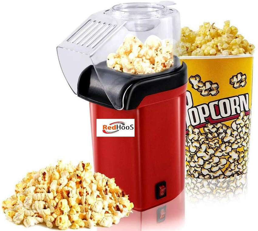 RedHooS Hot Air Popcorn Machine Small 1200 W Electric Oil Free