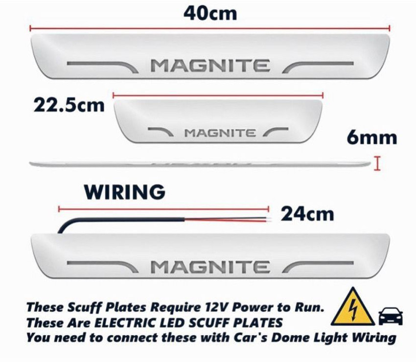 Led scuff sales plate magnite