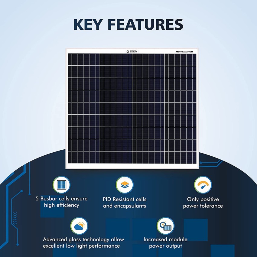 Bluebird 125W - 12V Mono PERC Solar Panel Solar Panel Price in India - Buy  Bluebird 125W - 12V Mono PERC Solar Panel Solar Panel online at