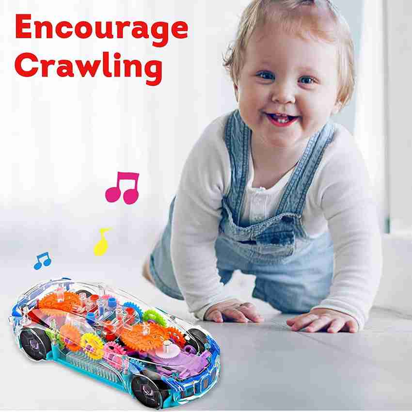 LIBRA Transperant Car Baby Toys 6 to 12 Months Electric Car Toys