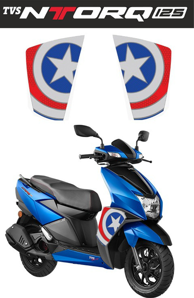 Tvs scooty shop captain america