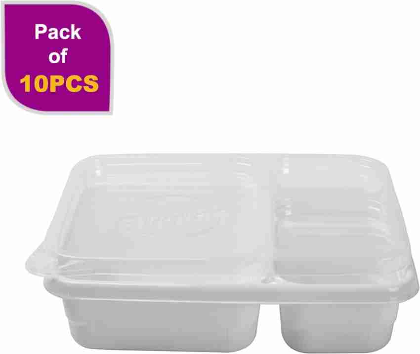 1000ml 10 pack 3 compartment reusable