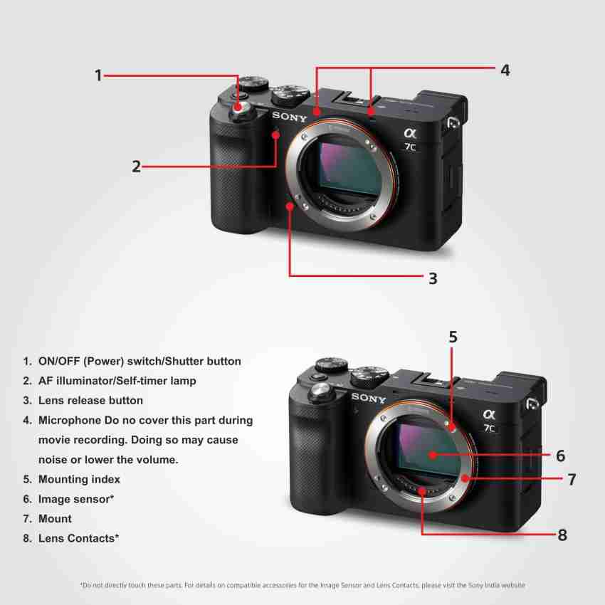 SONY Alpha ILCE-7C Full Frame Mirrorless Camera Body Featuring Eye AF and  4K movie recording