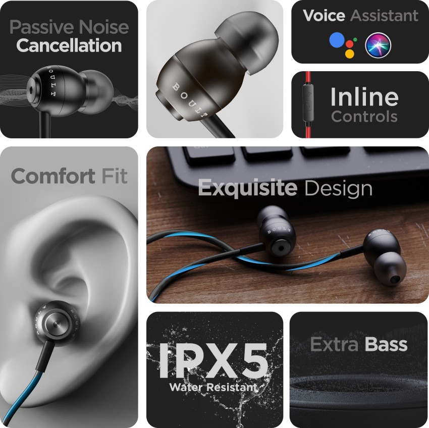 Boult BassBuds StormX Wired Headset Price in India Buy Boult