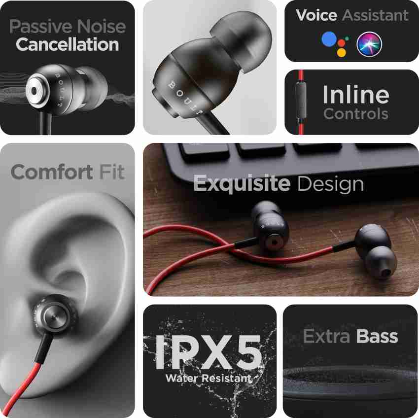 Boult Bass Buds StormX Wired Headset Price in India Buy Boult