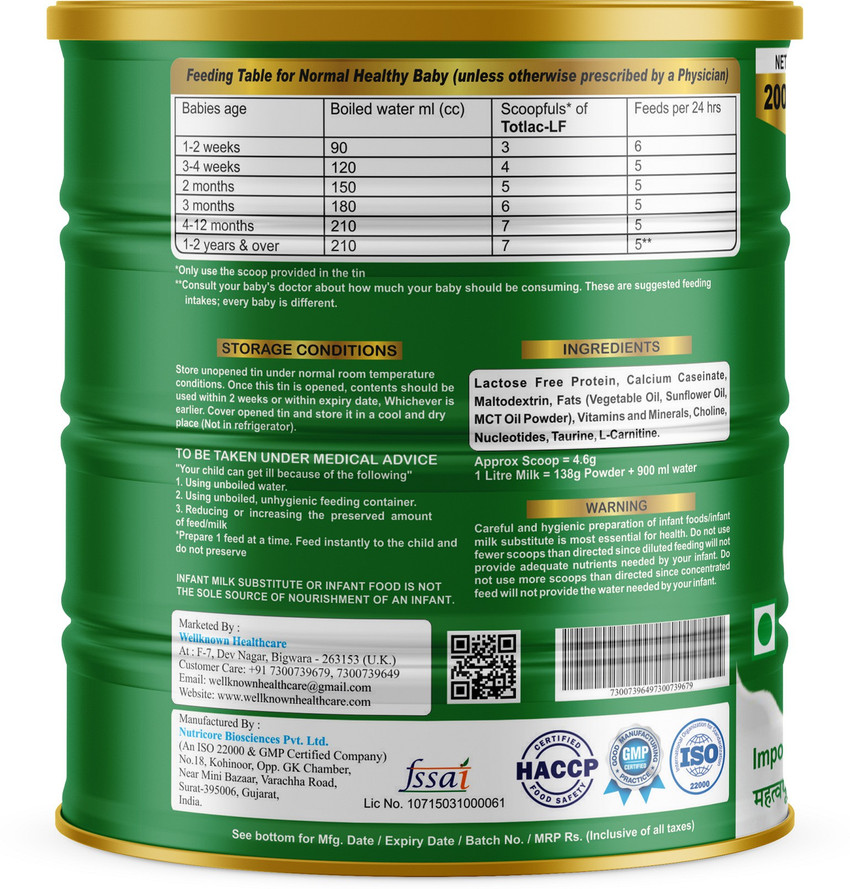 Nutrition baby cheap milk powder