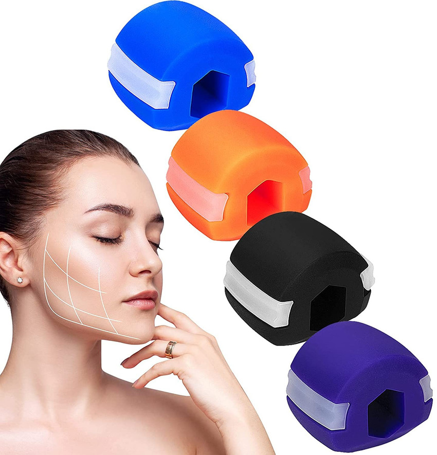Ghelonadi 1 PCS Men and Women Jaw Exerciser and Neck Toner Define your Jawline Helps Reduce Stress and Cravings Facial and Neck Exercise Multicolor Jaw Exerciser for Men and Women Face Slimmer