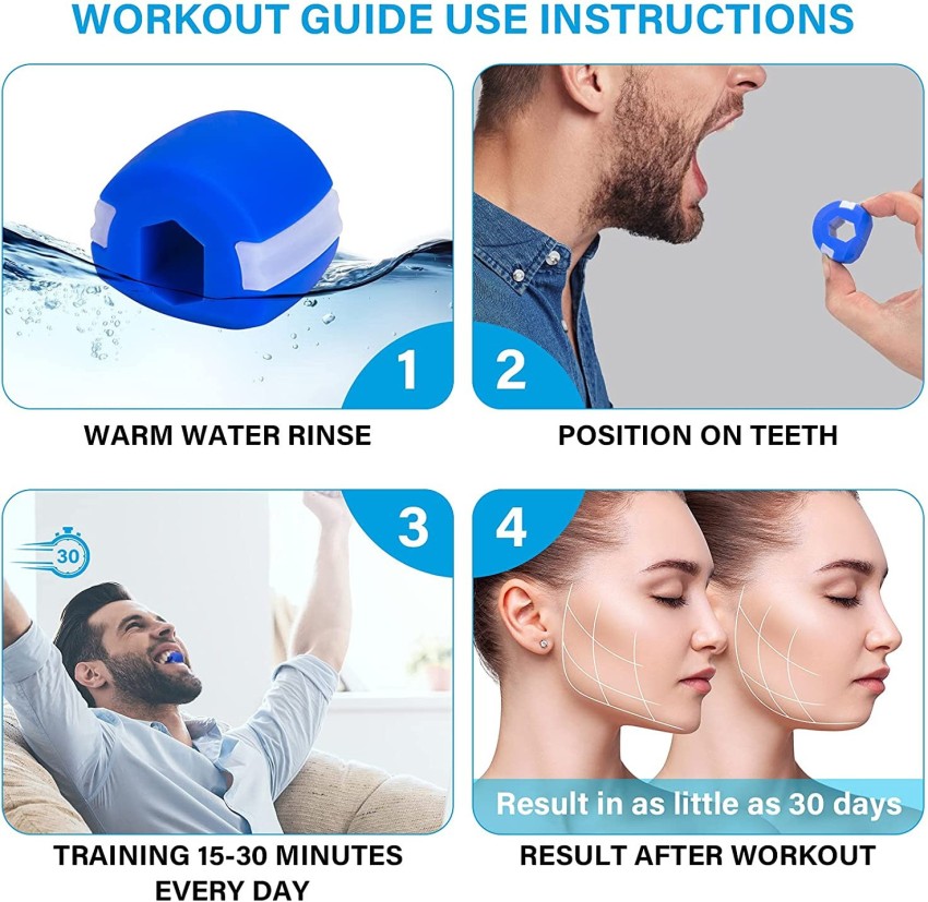 Buy ARDAKI Jawline Exerciser Jaw, Face, and Neck Exerciser - Define Your  Jawline, Slim and Tone Your Face, Look Younger and Healthier - Helps Reduce  Stress and Craving- Free Jawline Rop Hanger