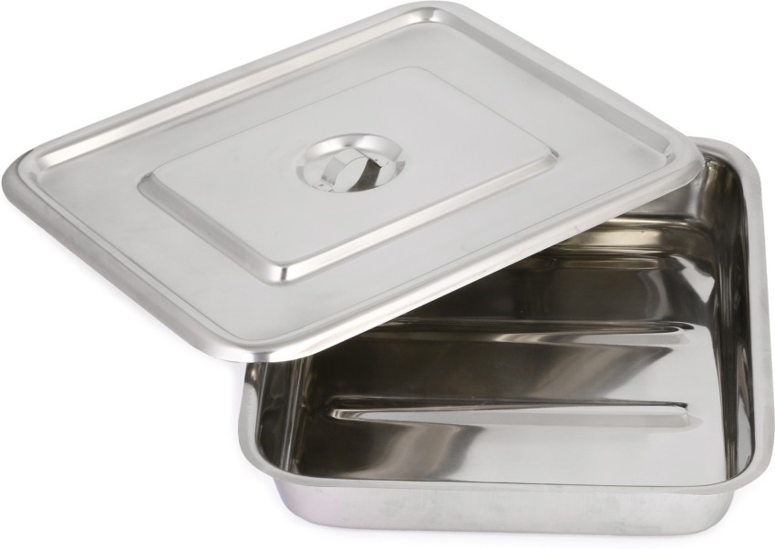 Flat Tray Stainless Steel 10″x15″ « Medical Mart