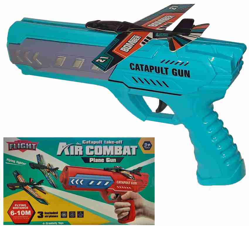 HALO NATION Airplane Launcher Toy Catapult Plane Gun Kids