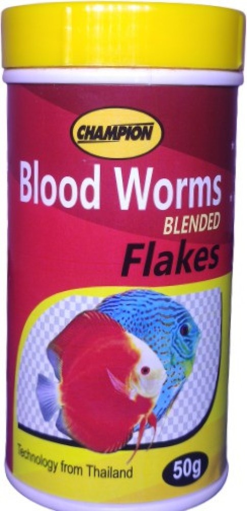 Petzlifeworld Champion Blood Worms Flakes 50G Ideal For All Mid water and  Bottom Feeding Fish 0.05 kg Dry Adult, Senior, Young Fish Food Price in  India - Buy Petzlifeworld Champion Blood Worms