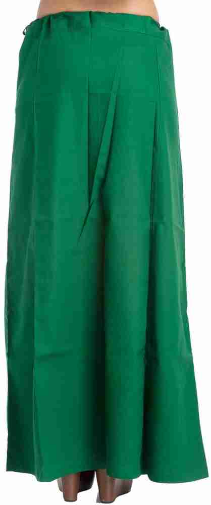 Solid Color Cotton Petticoat in Olive Green : UAC318