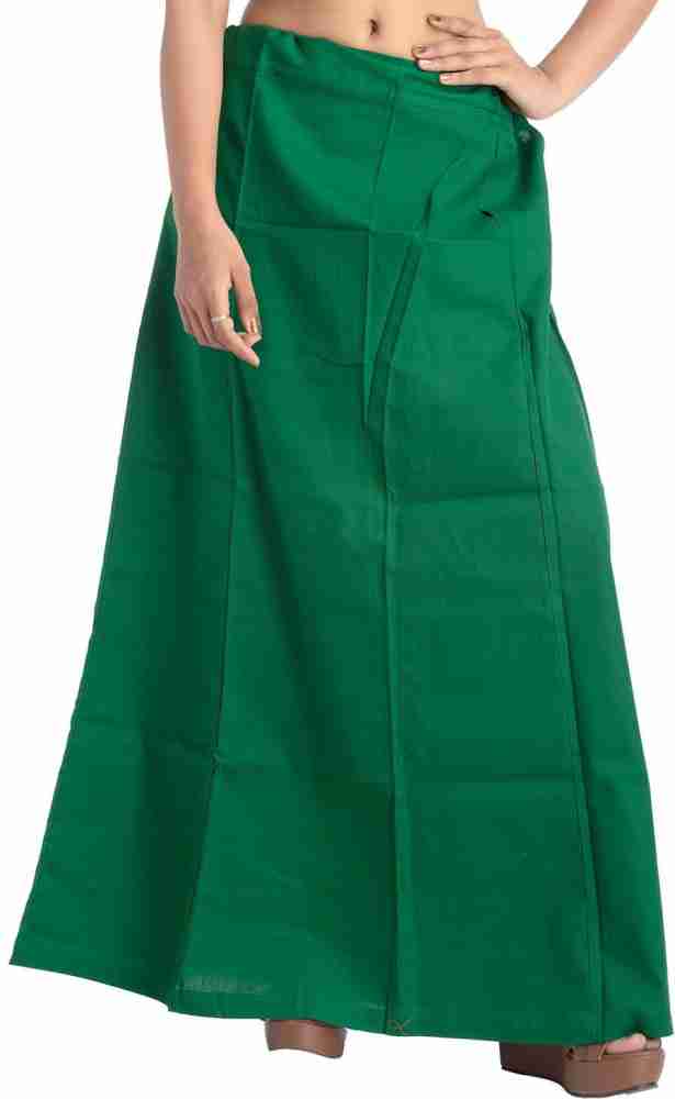 Quickcollection Women's Dark Green Petticoat/Skirts/Shape Wear for Saree  Cotton Blend Petticoat Price in India - Buy Quickcollection Women's Dark  Green Petticoat/Skirts/Shape Wear for Saree Cotton Blend Petticoat online  at